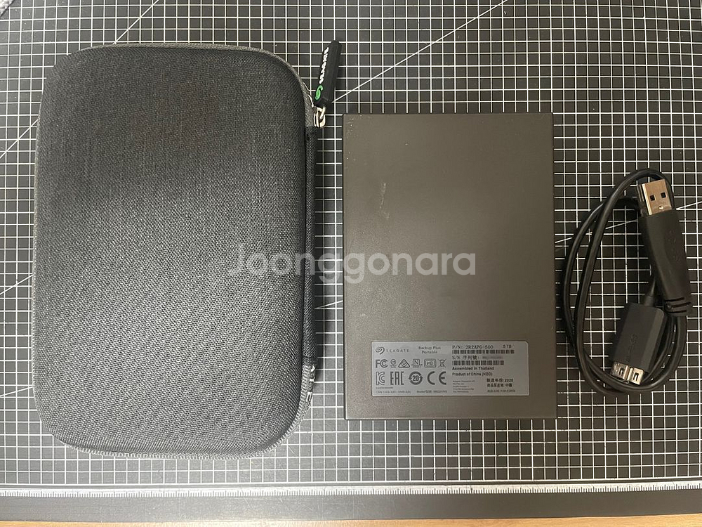 씨게이트 휴대용 외장하드 5TB / 블랙 / 파우치포함--1