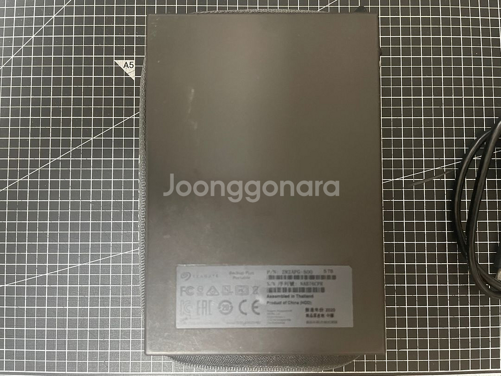 씨게이트 휴대용 외장하드 5TB / 블랙 / 파우치포함--3