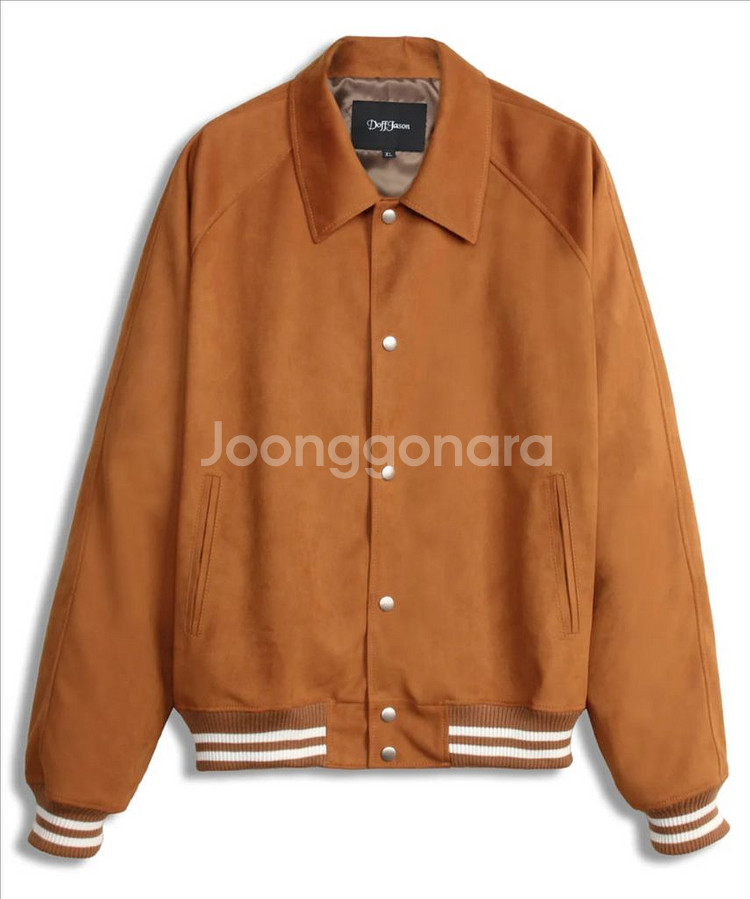 도프제이슨 비건레더 밸런스 바시티 자켓 카멜 CAMEL--0