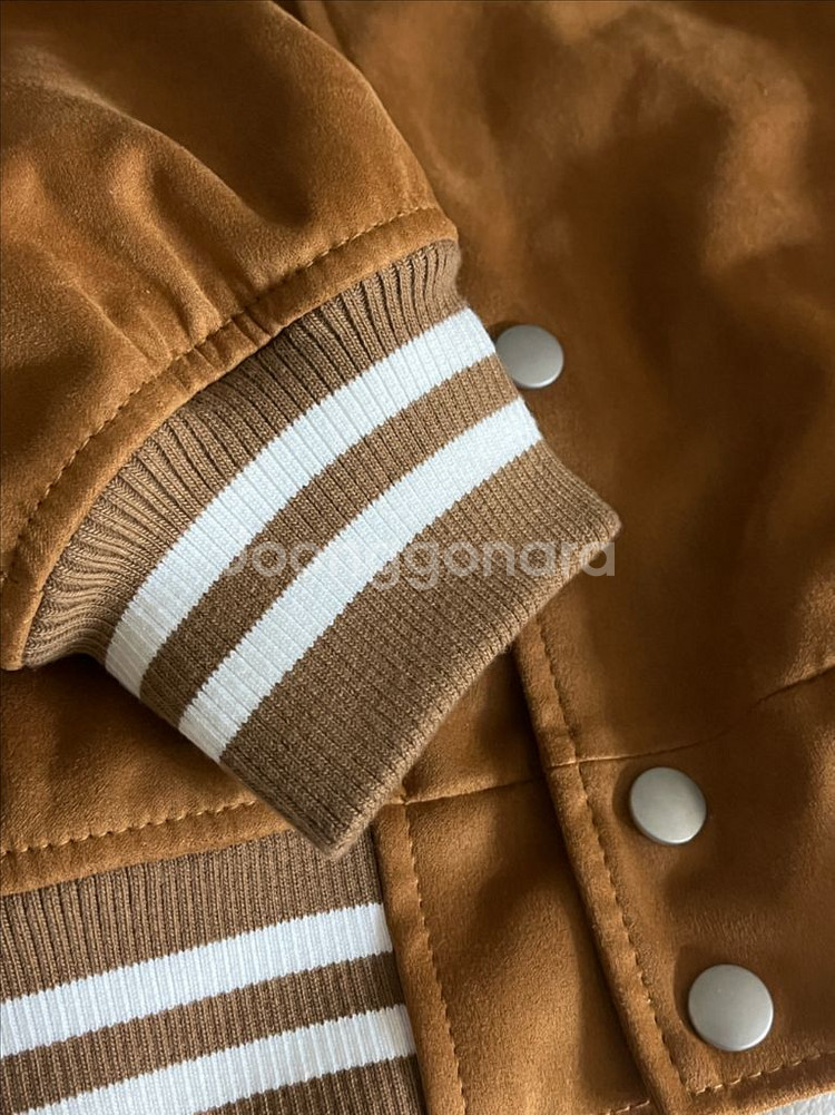 도프제이슨 비건레더 밸런스 바시티 자켓 카멜 CAMEL--2