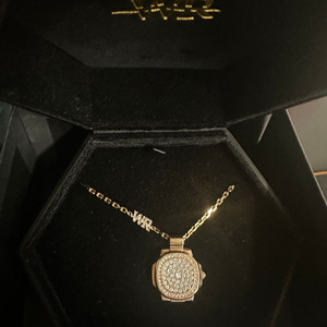 워치링 PP 풀다이아 L 목걸이 로즈골드 18K