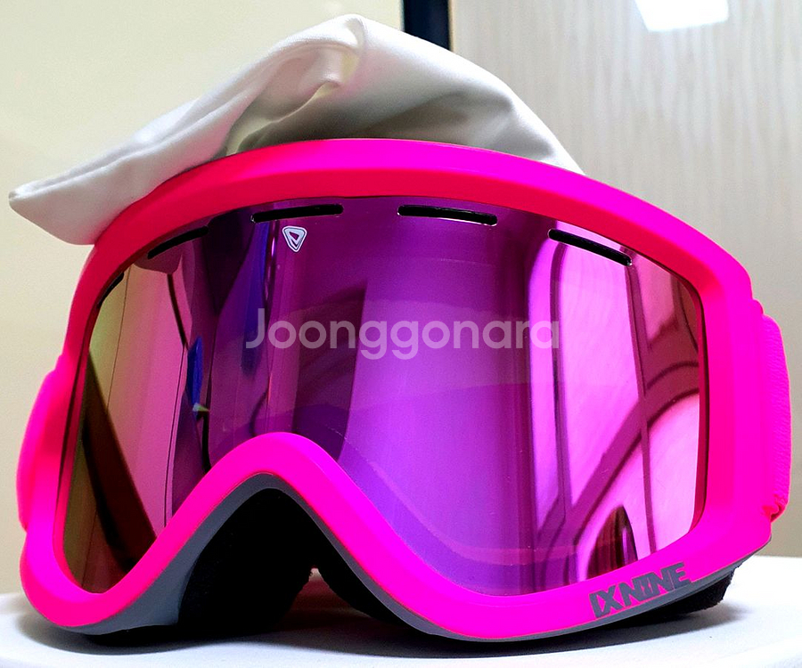 예쁜 IX-9 핫 핑크 스키보드 고글 새제품--0