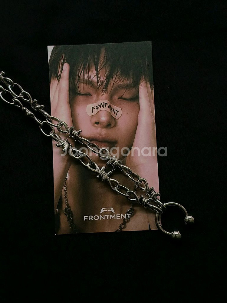 실버 체인 목걸이--1