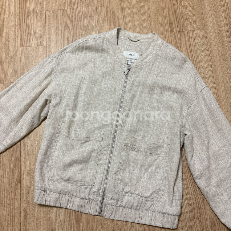 (무료배송)[M&S]린넨봄버자켓--2