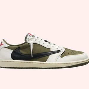 나이키 조던1 로우 트래비스 스캇 리버스 올리브