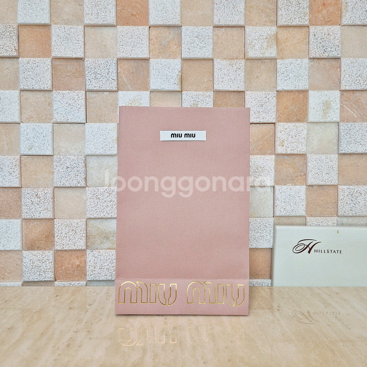 [정품]미우미우 쇼핑백+박스+리본 set ,미우미우가방--7