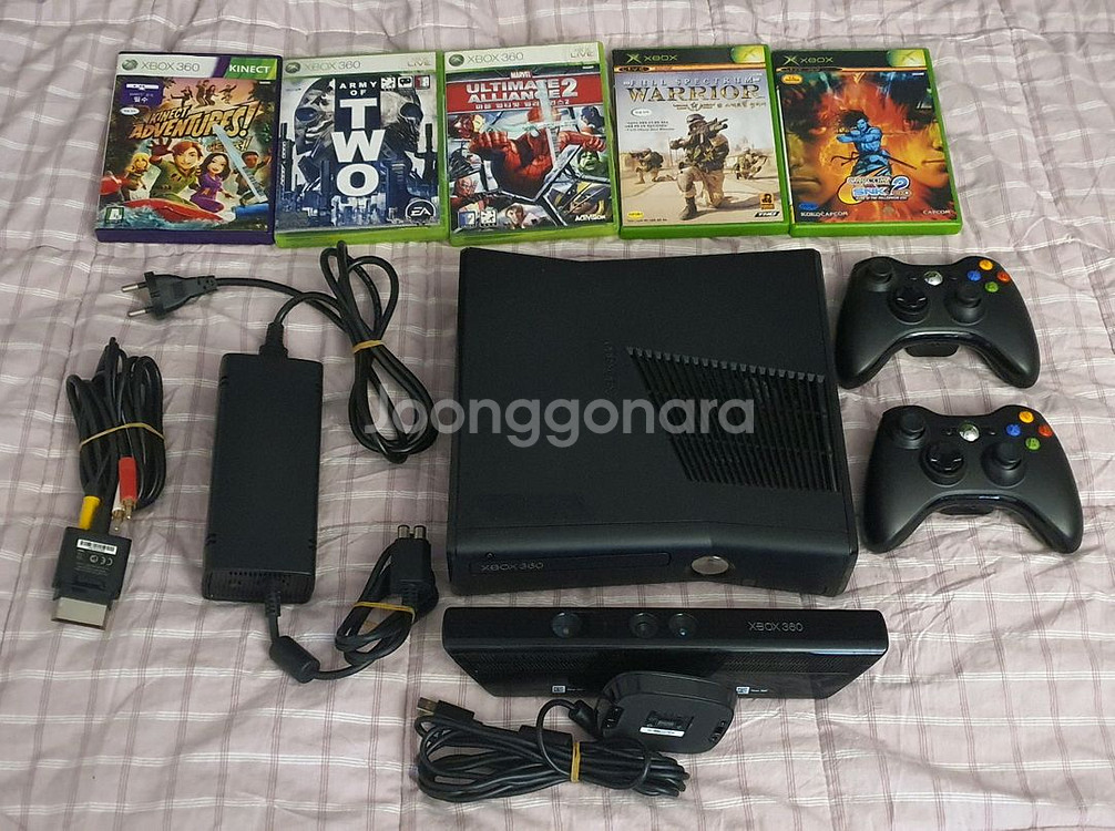 Xbox 360 본체 + 키넥트 풀세트--0