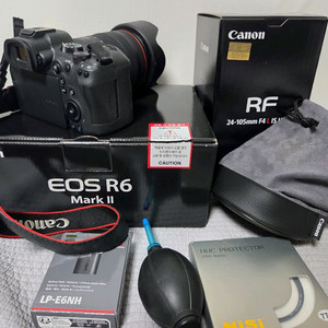 캐논 r6m2 + rf 24-105mm f4 풀박