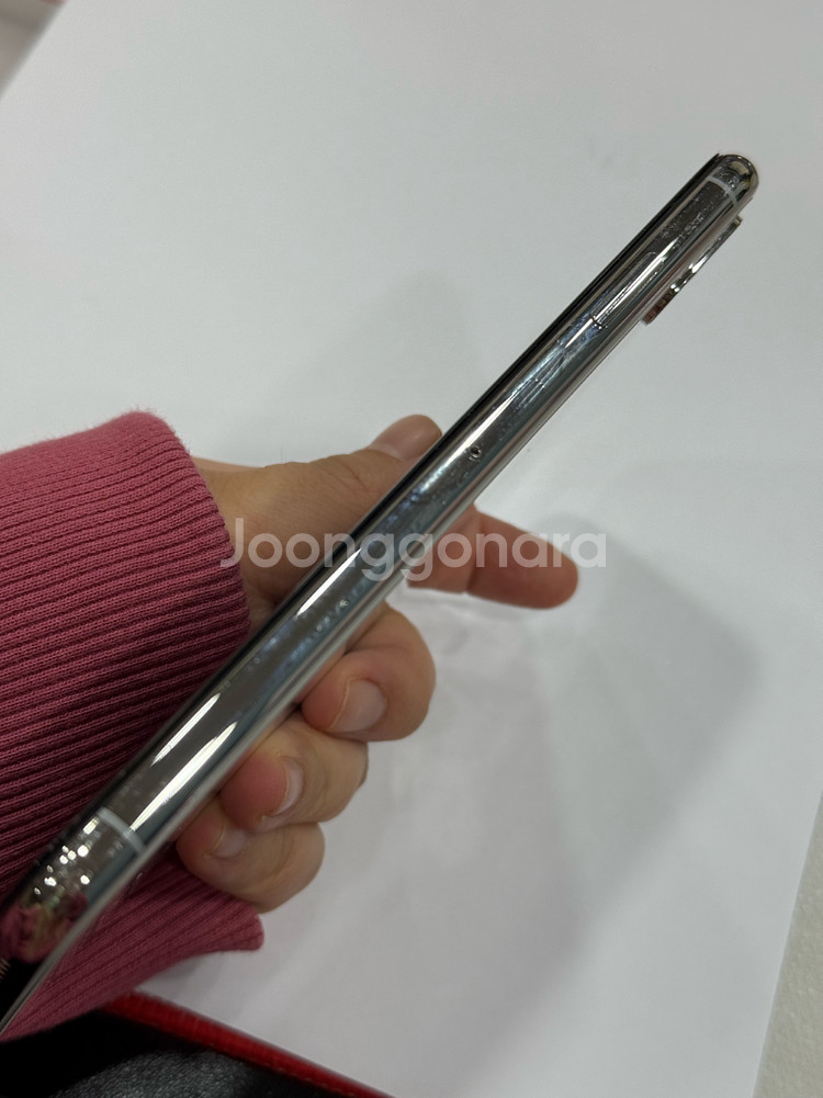 아이폰 XS MAX 실버 512기가 배터리 100퍼--3