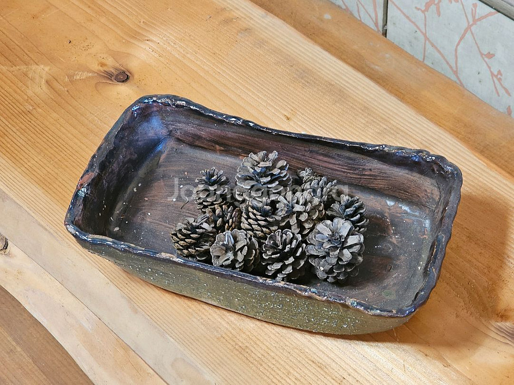 새거 옹기 숯수반 가습수반 옹기 사각수반--2