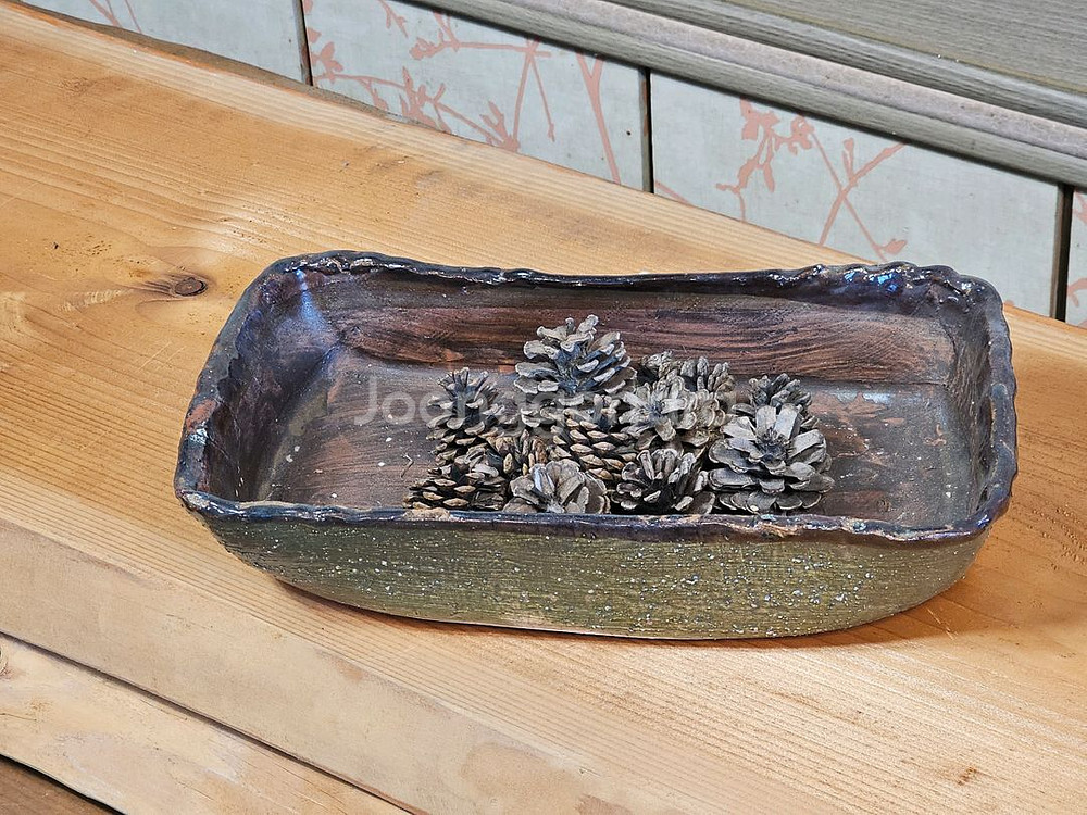 새거 옹기 숯수반 가습수반 옹기 사각수반--0