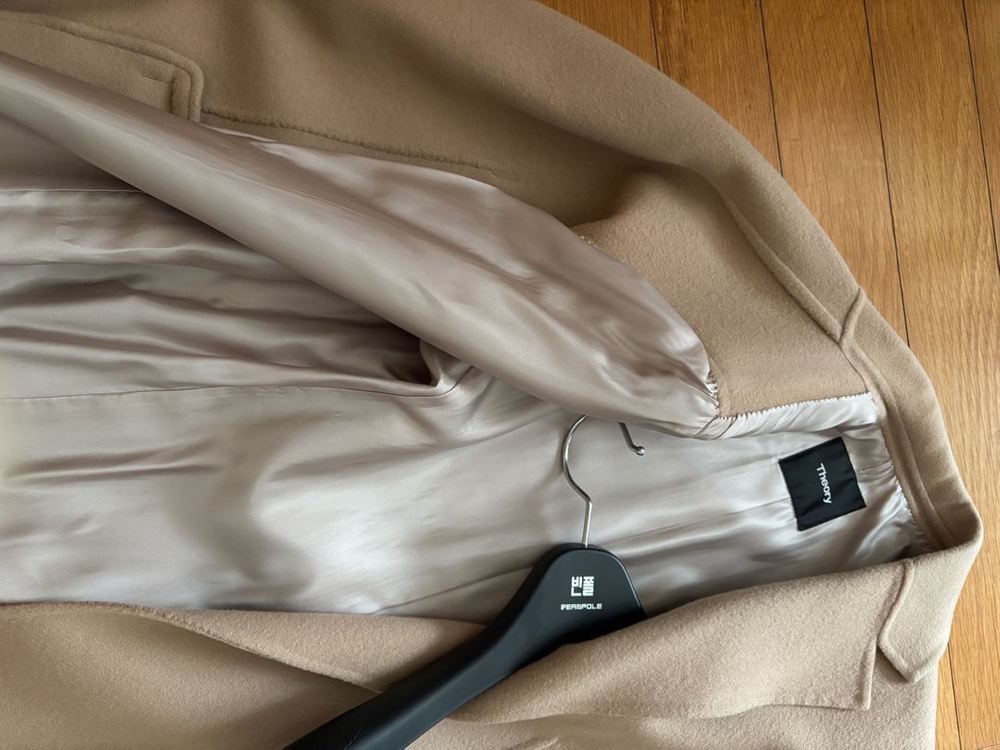 Theory 울캐시미어 베이지 롱코트 (000사이즈) 이미지