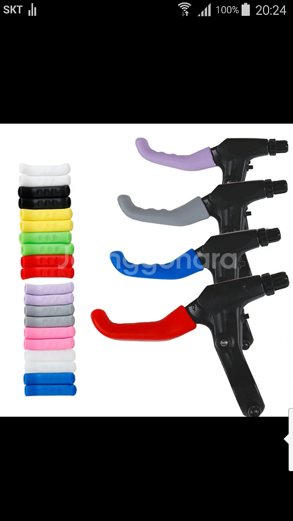 자전거 브레이크 레버 그립 실리콘 전기자전거 퀵보드--0