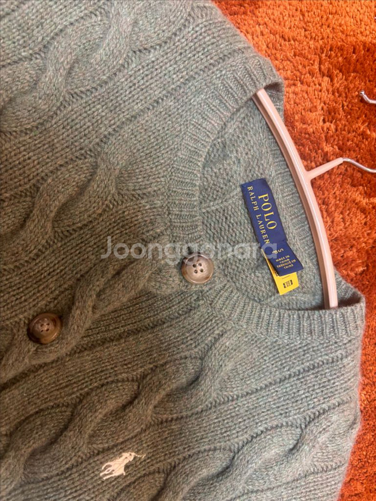 폴로 울 캐시미어 가디건--0