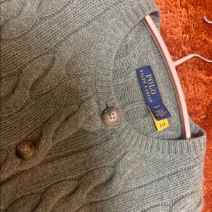 폴로 울 캐시미어 가디건