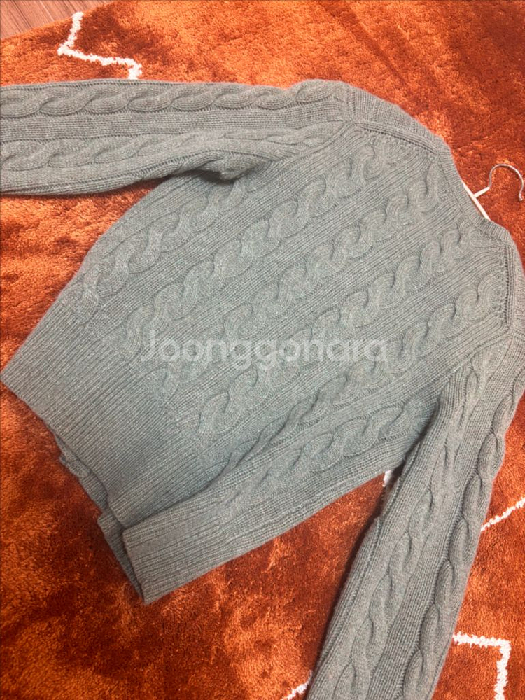 폴로 울 캐시미어 가디건--2