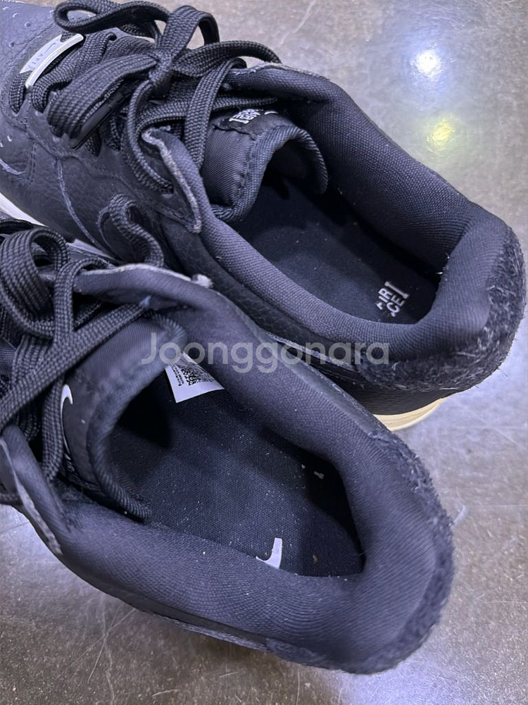 나이키 에어포스1 07 로우 크래프트 블랙 화이트260--4