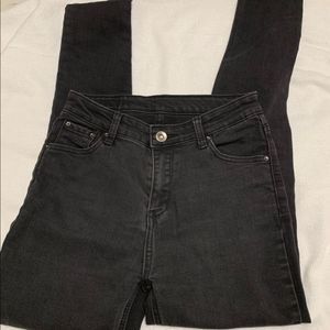 여성 스키니진 청바지 블랙