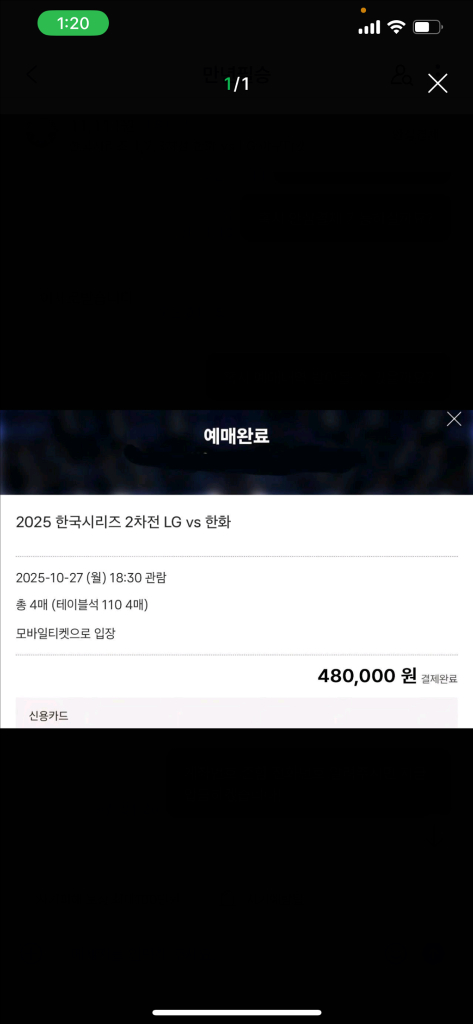 한국시리즈 2차전 사기 이미지