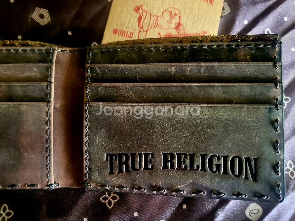 (미사용 새제품) 트루릴리전 레더 반지갑--6