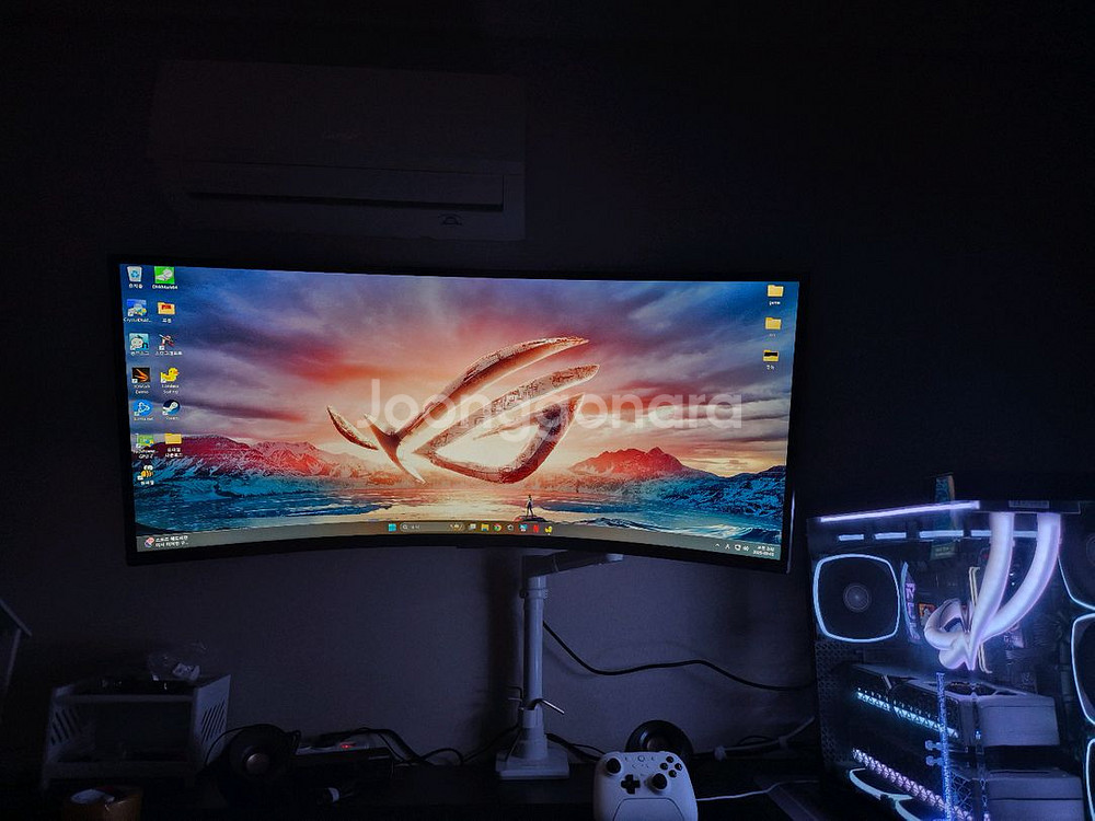 5k모니터+컴퓨터본체 pc--1