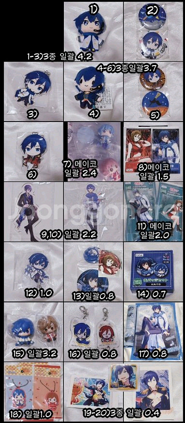 보컬로이드 카이토 캔뱃지 누들스토퍼 피규어 넨도 푸치--0