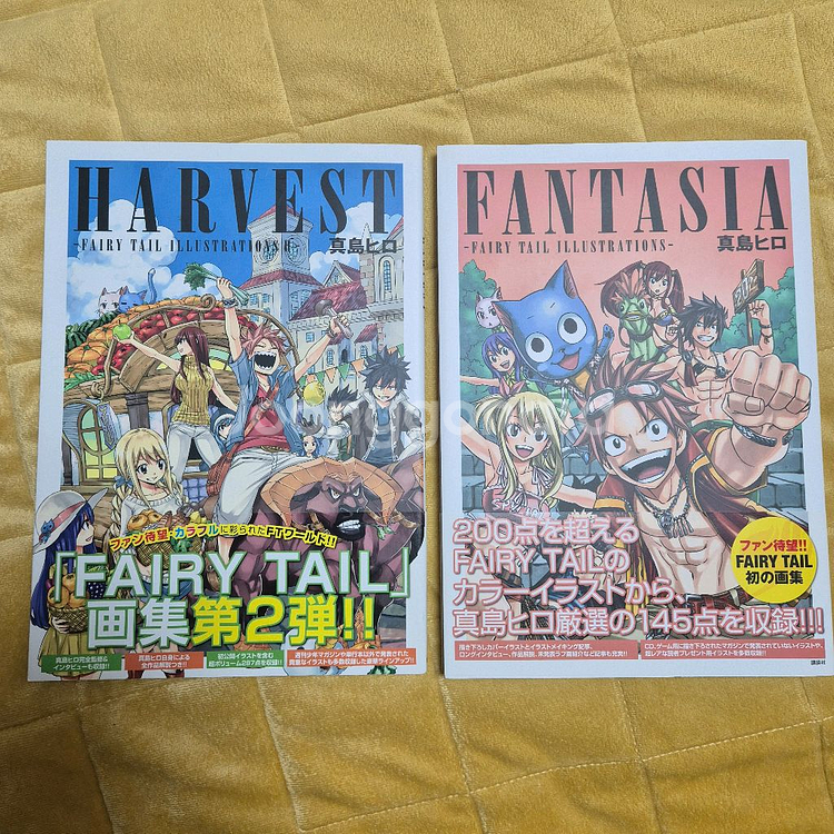 페어리테일 일러스트북 1,2 세트--0