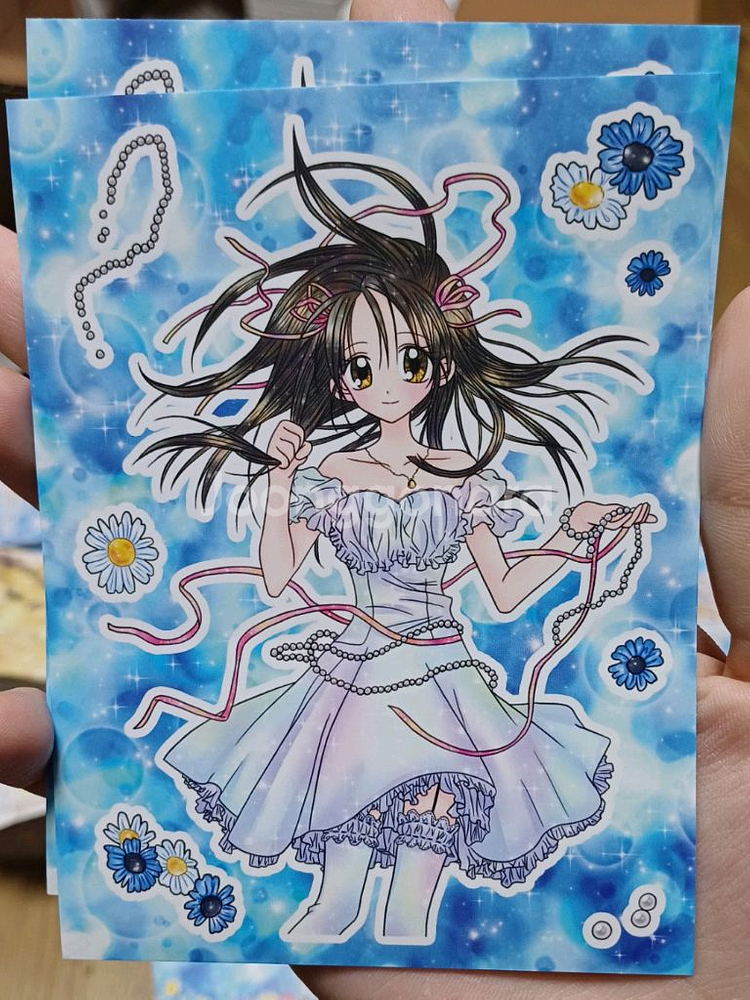 달빛천사 루나 진주 수꾸 라벨지 메모스티커 다꾸 인스--0