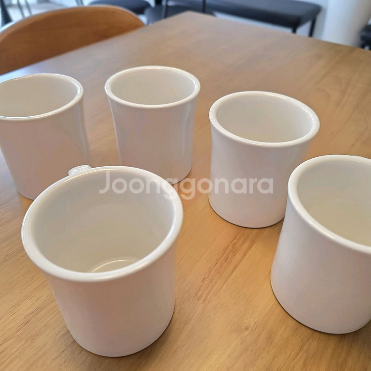 원주카페폐업/흰색 화이트머그컵 10개--1