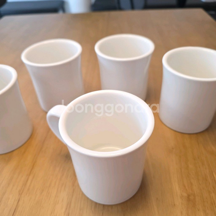 원주카페폐업/흰색 화이트머그컵 10개--0