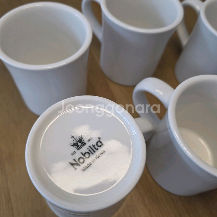 원주카페폐업/흰색 화이트머그컵 10개--2