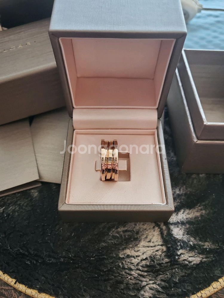 정품 18k 불가리 비제로원 3밴드 로즈골드 58호--0