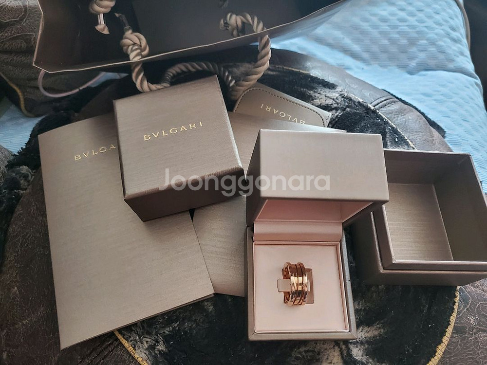 정품 18k 불가리 비제로원 3밴드 로즈골드 58호--1