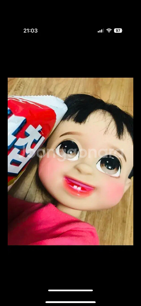 디즈니베이비돌 토킹부 빵지님 리페인팅--2