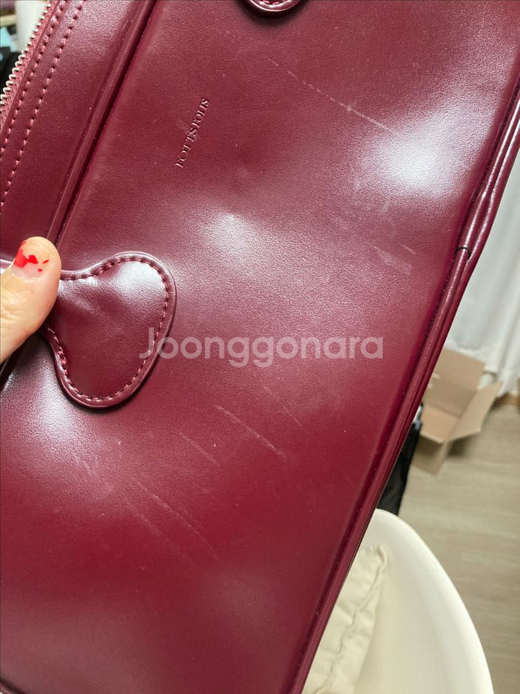 포츠포츠 볼링백 버건디--5