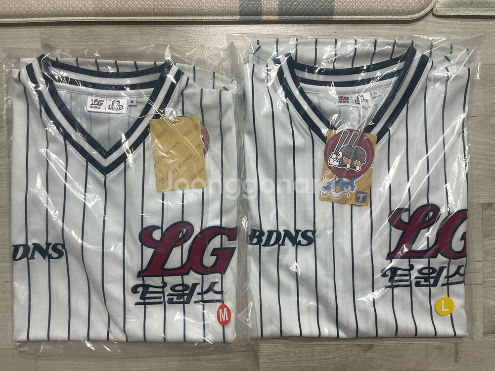 (미개봉) 빠더너스 엘지트윈스 베이스볼 져지 화이트--2