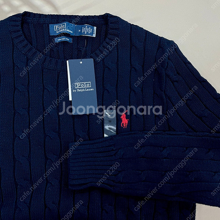 새상품 정품 폴로 랄프로렌 여성 케이블 니트 폴로 꽈--8
