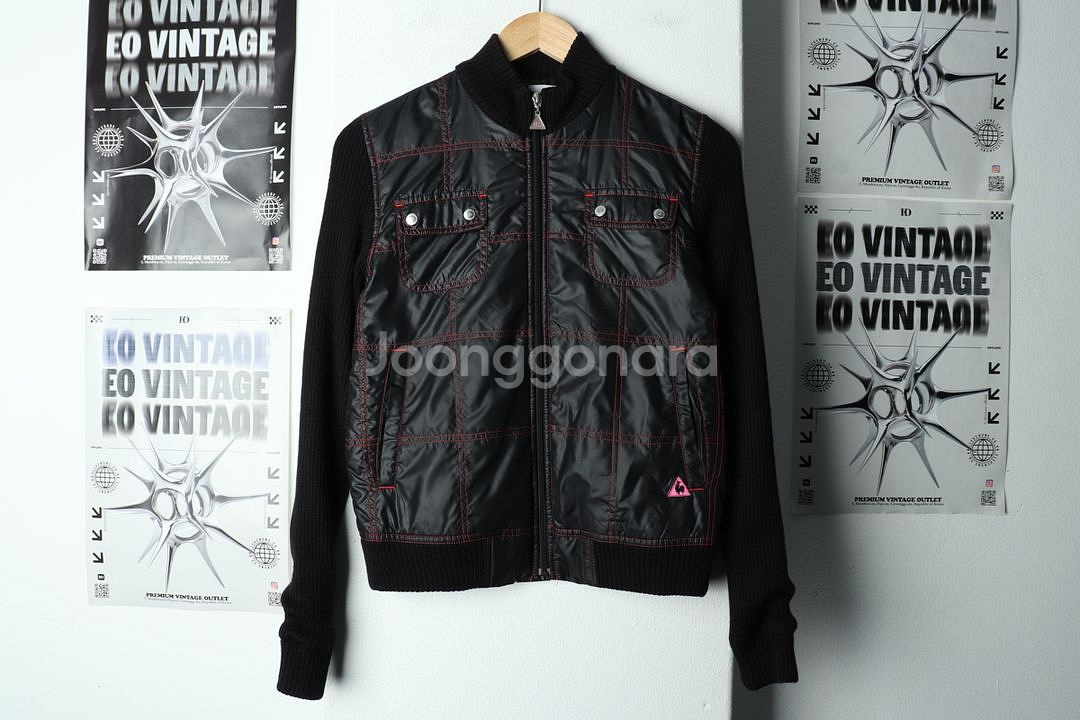 W(S) 르꼬끄 집업 바람막이 점퍼자켓 골프 니트--1