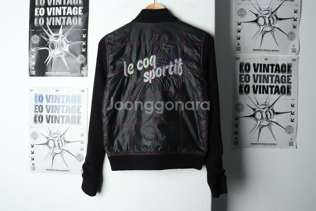 W(S) 르꼬끄 집업 바람막이 점퍼자켓 골프 니트--5