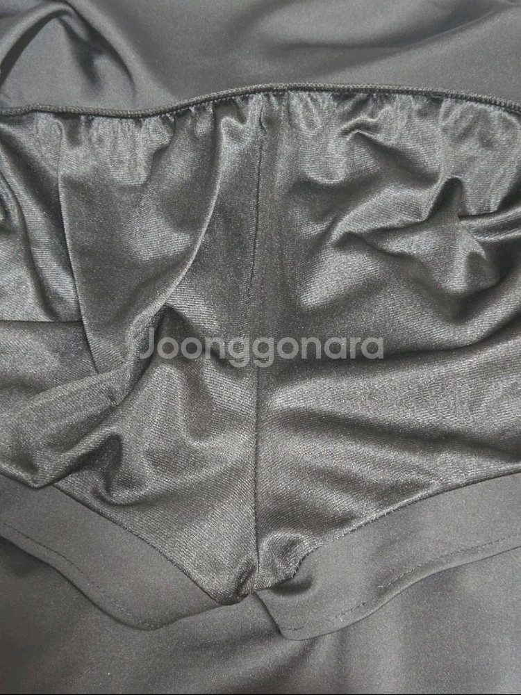 플레어 밴딩 속바지 미니 스커트 블랙 F--4