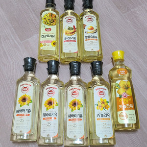 해바라기유, 카놀라유, 요리유 8개 일괄 판매