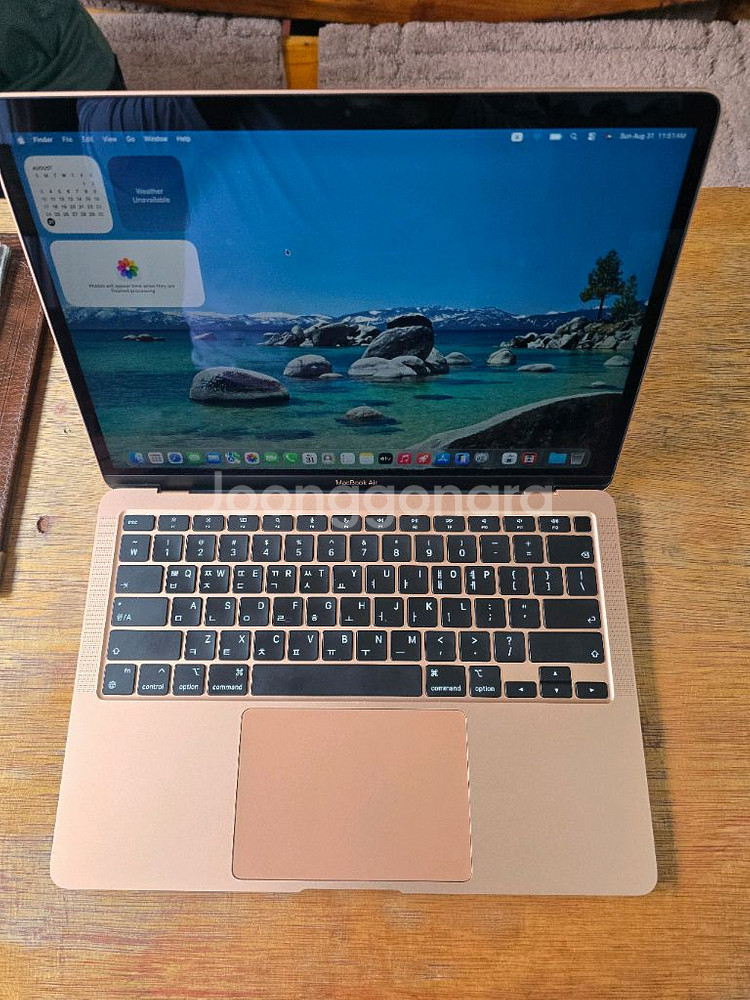 맥북 에어 M1 배터리 100% 사이클18 새 것 수준--0