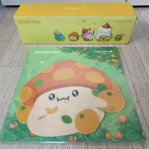(미개봉) 제주 메이플 데스크 패드 & 마우스 패드
