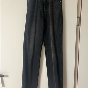 마시모두띠 블랙 하이웨이스트 스트레이트 진 XS