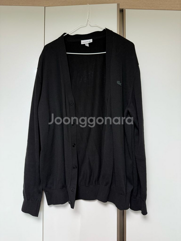 라코스테 가디건 블랙 XL--0