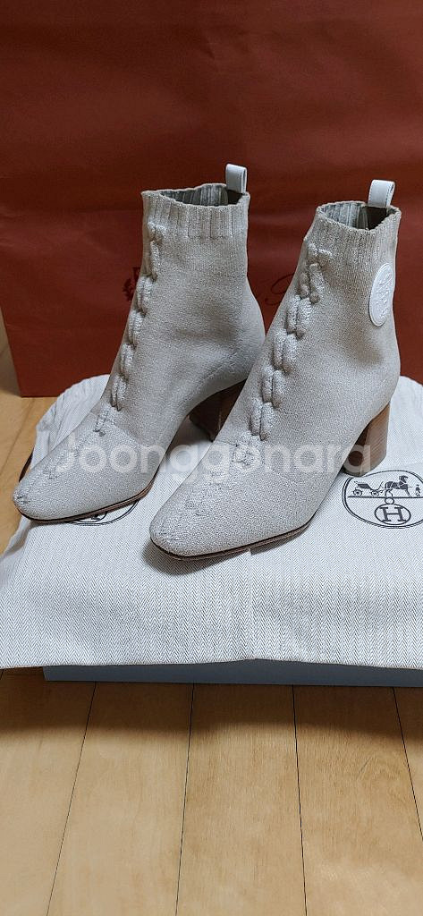 정품)에르메스 듀오 앵클부츠(235)--0