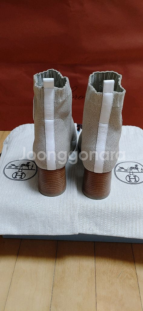 정품)에르메스 듀오 앵클부츠(235)--3