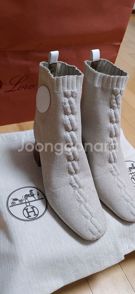 정품)에르메스 듀오 앵클부츠(235)--5