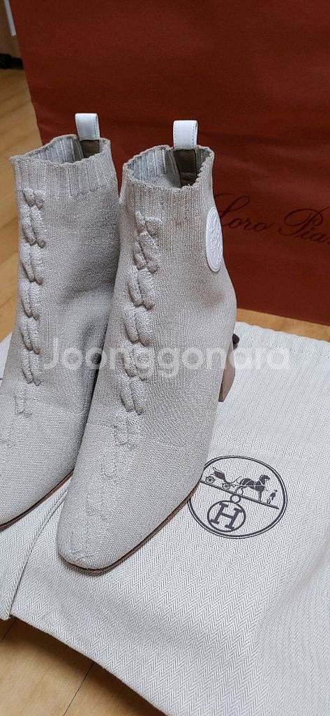 정품)에르메스 듀오 앵클부츠(235)--6