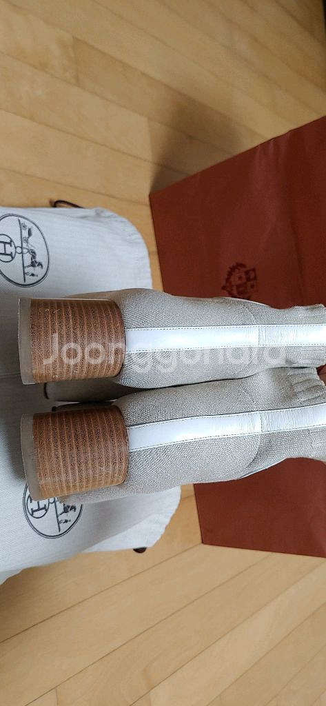 정품)에르메스 듀오 앵클부츠(235)--8